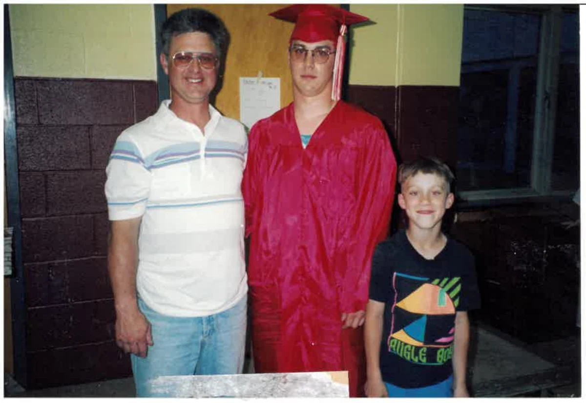 Family members together at a graduation